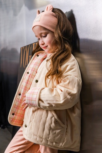 Вельветовая стеганая куртка Dutta, Ванильная